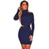 Womens Millie High Neck Mini Bodycon Dress #Long Sleeve #High Neck #Mini Bodycon