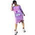 Casual Printed Letters Loose Knee Length Dress #Print #Letter