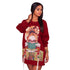 Stella Green Sweater Graphic Dress #Mini Dress #Red