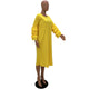 Yellow RuffleaDress #Yellow #Ruffle #Round Neck SA-BLL36221-1 Fashion Dresses and Midi Dress by Sexy Affordable Clothing