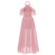 Lace And Chiffon Long Swing Dress #Lace #Swing #Chiffon SA-BLL51474-2 Fashion Dresses and Evening Dress by Sexy Affordable Clothing
