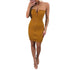 Women's Sexy Wrap Bodycon Dress #Sleeveless #Strapless