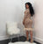 Nude Sequin Choker Feather Dress #Bodycon Dress #Nude SA-BLL2167-2 Fashion Dresses and Bodycon Dresses by Sexy Affordable Clothing