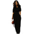 Leisure Round Neck Pocket Design Floor Length Dress #Round Neck #Half Sleeve #Pocket