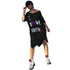 Casual Printed Letters Loose Knee Length Dress #Print #Letter
