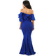 Ruffles One Shoulder Maxi Evening Dress #Ruffles #One Shoulder SA-BLL51471-4 Fashion Dresses and Evening Dress by Sexy Affordable Clothing