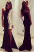 Asymmetric Cut One Shoulder Embellished Evening Dress