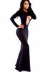 Black Mermaid Bodycon Evening Gown