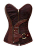 Brown Brocade Steampunk Corset
