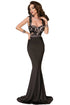 Maxi Lace V Back Top Mermaid Party Dress