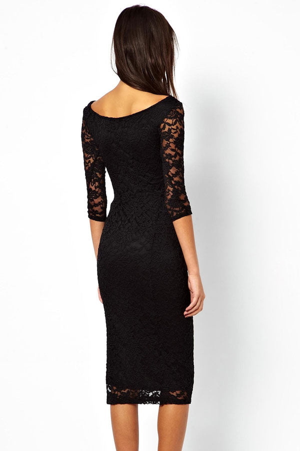 Purple Black Lace Overlay Occasion Dress 1 Shoulder