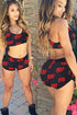 Sexy 100 Score Print Sporty Bathing Suit