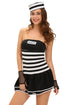 Sexy 4pcs Sexy Guilty Prisoner Costume