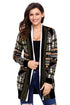 Sexy Army Green Aztec Print Cardigan