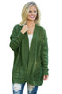 Sexy Army Knit Texture Long Cardigan