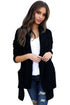 Sexy Black Comfy Cozy Pocketed Cardigan