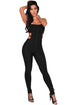 Sexy Black Cut Out Bandage Jumpsuit