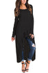 Sexy Black Hi-low Lace Trimming Women’s Top