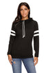 Sexy Black Kangaroo Pocket Double Hooded Sweatshirt