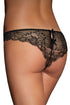 Sexy Black Lace Crotchless Knicker