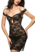 Sexy Black Lace Dress Lingerie