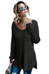 Sexy Black Modern Lady Cable Knit Sweater