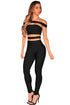 Sexy Black Off The Shoulder Bandage Jumpsuit
