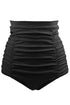 Sexy Black Retro High Waisted Swim Short