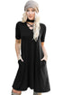 Sexy Black Soft Jersey Knit Cross Front Choker Dress