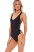 Sexy Black Strappy Sides One Piece Monokini