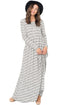 Sexy Black Striped Pocket Maxi Dress