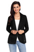 Sexy Black Women's Casual Chic Jacket with Side Zipper