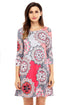 Sexy Bohemian Sunflower Print Grey Dress