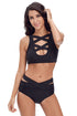 Sexy Brazil Black Multiway Strap High Waist Bikini