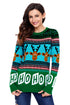 Sexy Cartoon Reindeer HO HO HO Green Christmas Sweater