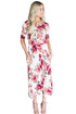 Sexy Casual Pocket Design Blooming Floral Dress