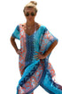 Sexy Chic Graphic Miami Beach Kaftan Poncho