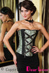 Sexy Classic Jacquard Corset with Rivets and Chain
