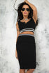 Sexy Concise Fashion Black White Skirt Set