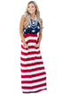 Sexy Country Love American Flag Maxi Dress