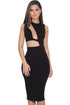 Sexy Cutout Black Bodycon Dress