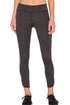 Sexy Dusty Charcoal Cutout Side Sports Leggings