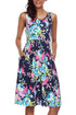 Sexy Fall in Love with Floral Print Boho Dress in Navy