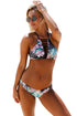 Sexy Floral Graphic Strappy Tanikini