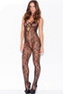 Sexy Floral Swirl Bodystocking