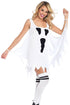 Sexy Ghost Print Jersey Dress Adult Costume