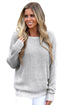 Sexy Gray Cross Back Hollow-out Sweater