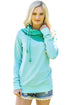 Sexy Green Duotone Chic Hooded Sweatshirt