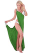 Sexy Green Greek Goddess Spaghetti Strap Sarong Beachwear