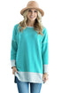 Sexy Green Two Tone French Terry Sweatshirt